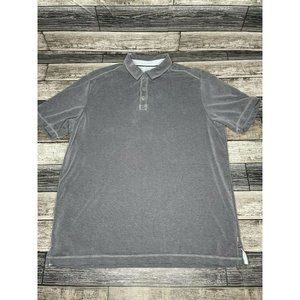 Tommy Bahama Polo Shirt L Island Zone Gray Marlin